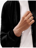 Tiffany & Co T1 18ct white-gold ring 2.5mm, imported from the UK