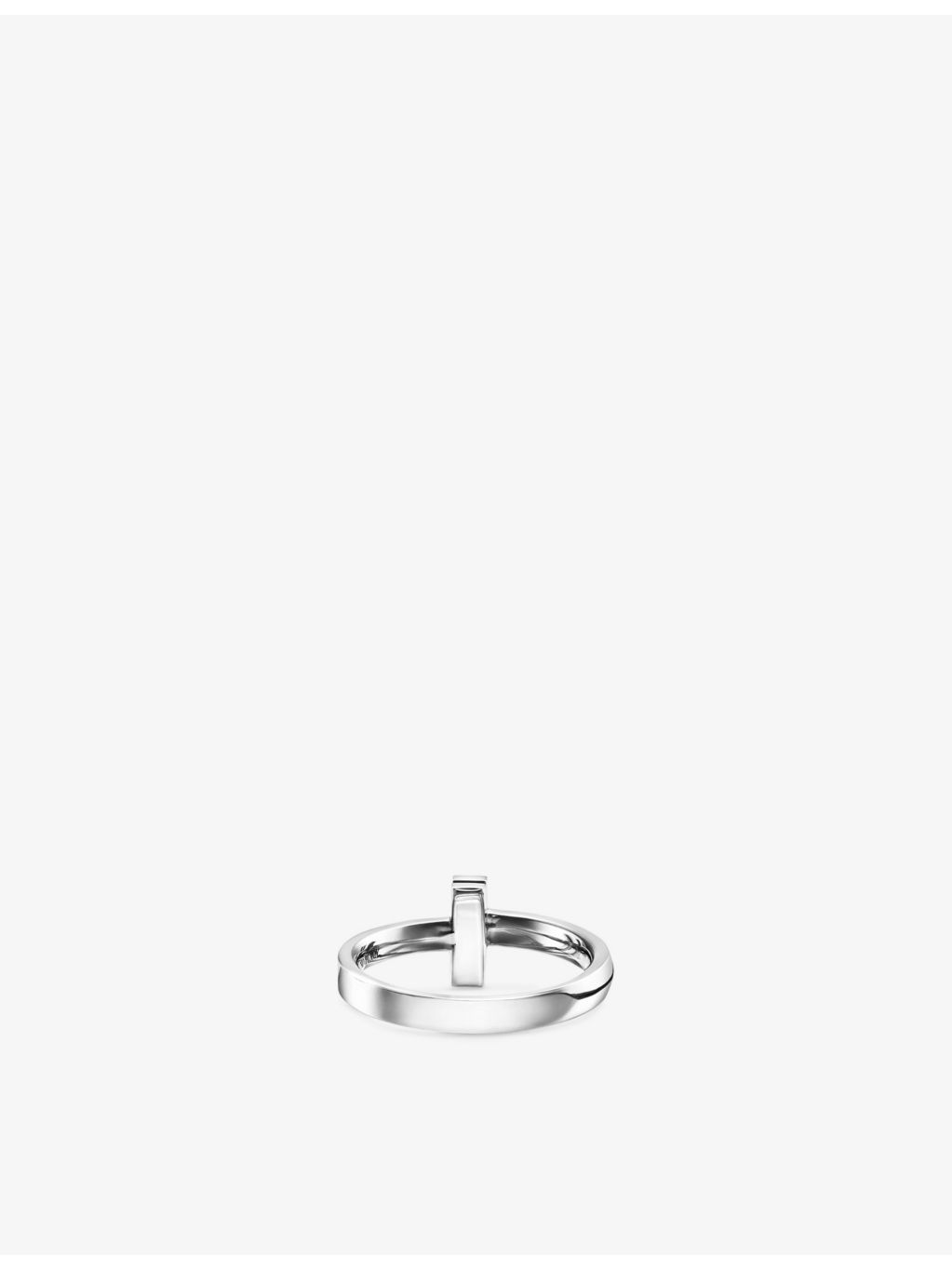 Tiffany & Co T1 18ct white-gold ring 2.5mm, imported from the UK