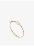 Tiffany T Wire bracelet 18ct gold mother-of-pearl, UK version