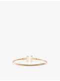 Tiffany T Wire bracelet 18ct gold mother-of-pearl, UK version