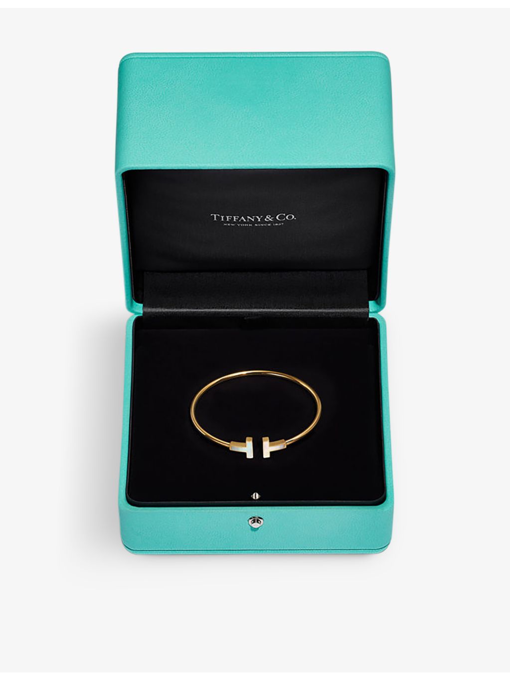 Tiffany T Wire bracelet 18ct gold mother-of-pearl, UK version