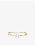 Tiffany T Wire bracelet 18ct gold mother-of-pearl, UK version