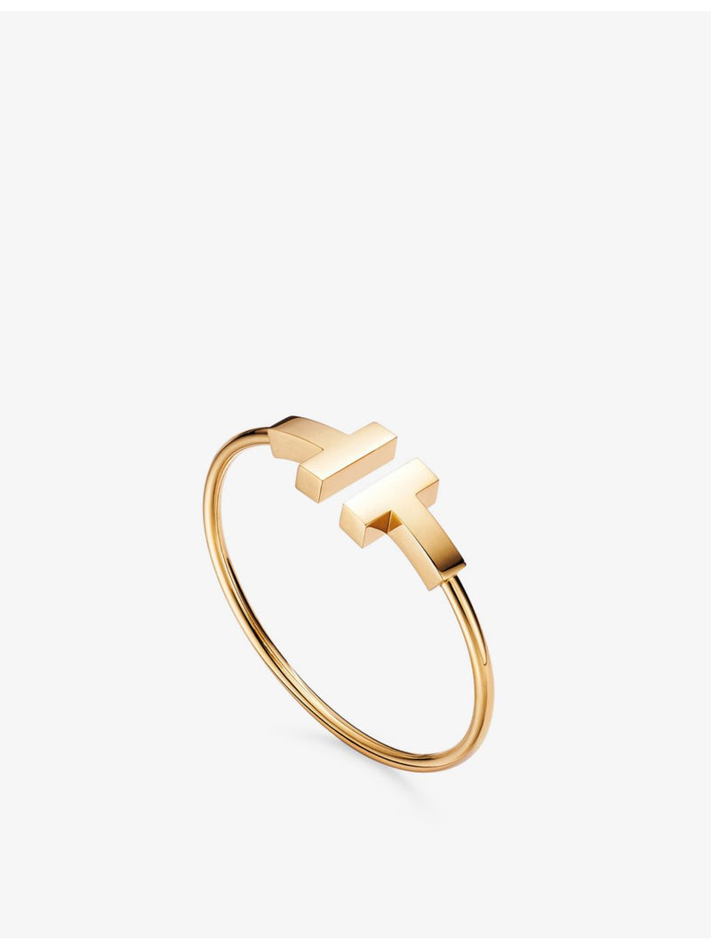 Tiffany & Co. wide wire bracelet 18ct yellow gold - British product