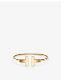 Tiffany & Co. wide wire bracelet 18ct yellow gold - British product