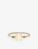Tiffany & Co. T Wide Wire 18ct Yellow-Gold Bracelet