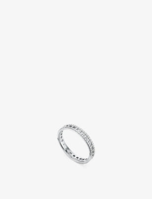 Tiffany & Co. T True Narrow 18ct White Gold 0.23ct Brilliant-Cut Diamond Ring