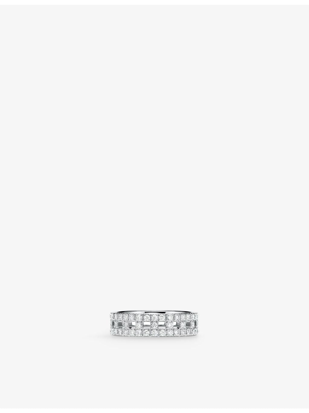 Tiffany & Co T True Wide white gold diamond ring (British brand)