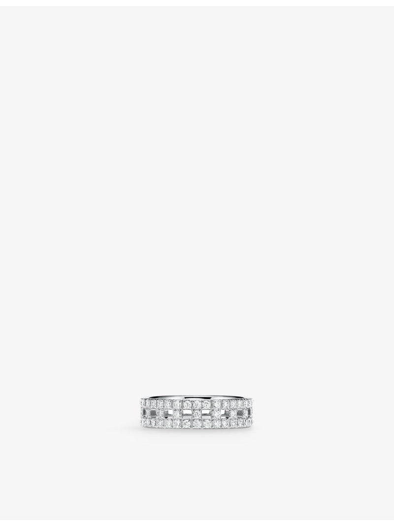 Tiffany & Co T True Wide white gold diamond ring (British brand)