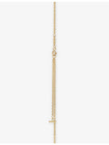 Tiffany T Medium Smile pendant necklace 18ct yellow gold diamond, UK version