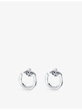Tiffany T1 18ct white gold diamond earrings 0.48ct, imported from the UK