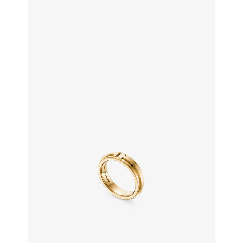Tiffany & Co. narrow 18ct yellow gold T ring, UK version