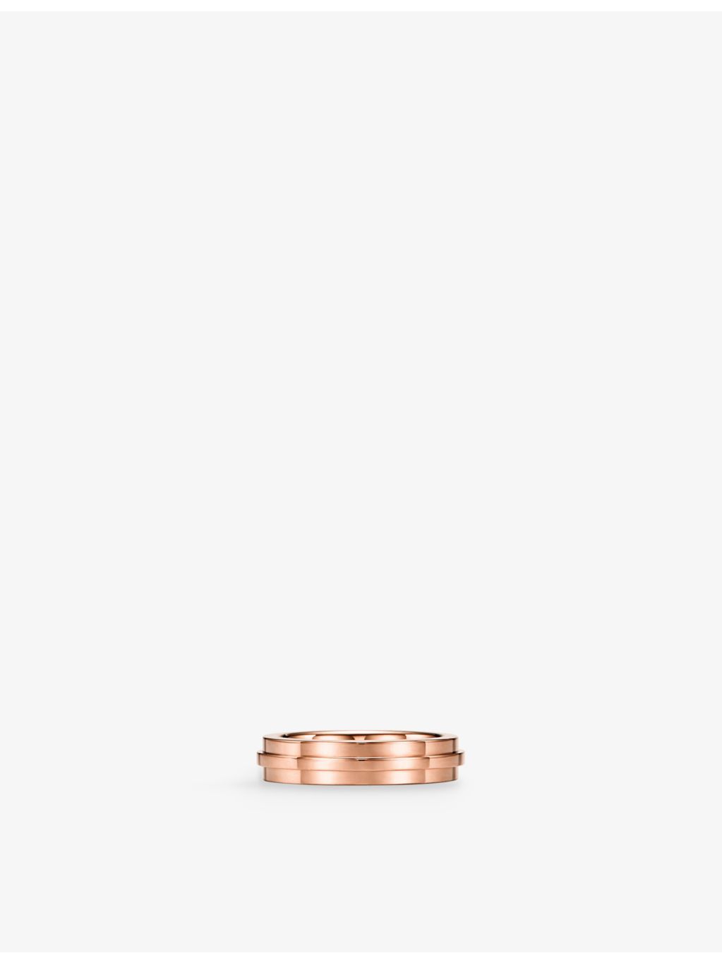 Tiffany & Co. T narrow ring in 18ct rose gold, imported from the UK