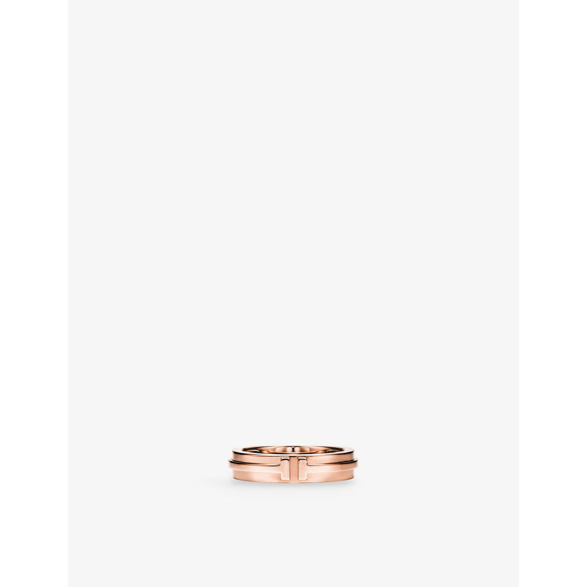 Tiffany T Narrow 18ct rose-gold ring - 4.5