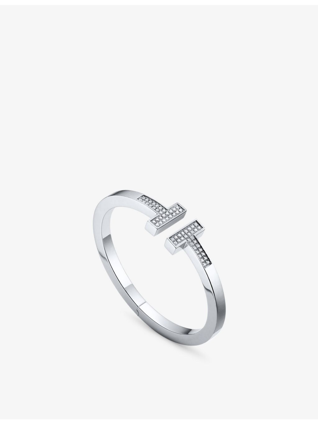 Tiffany & Co. diamond bracelet pavé-set 18ct white gold 0.74ct (British brand)