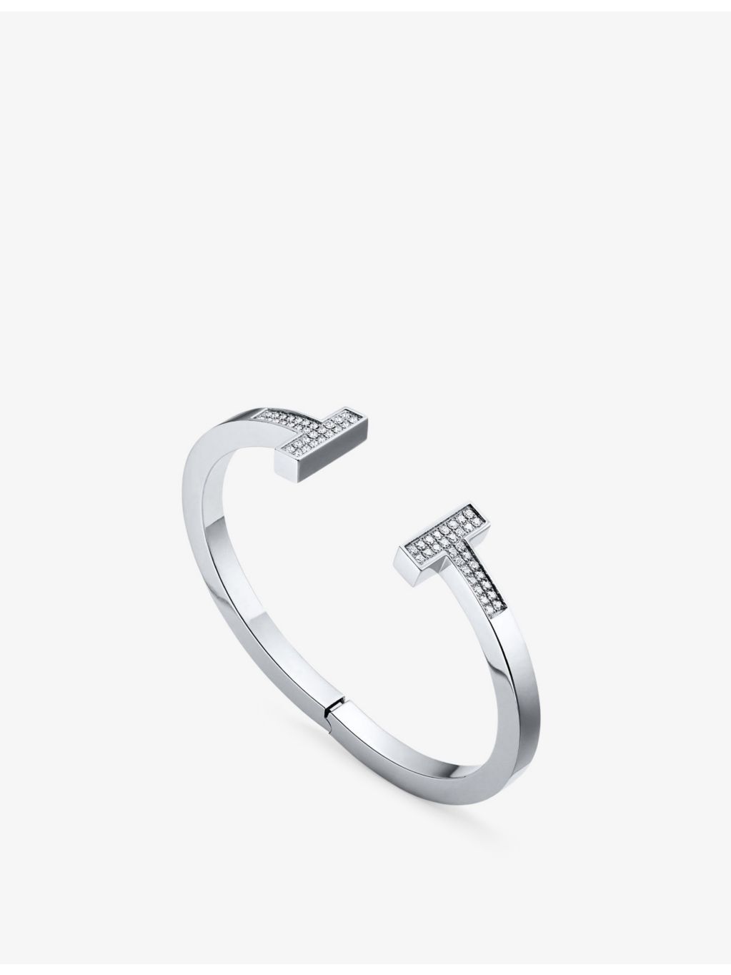 Tiffany & Co. diamond bracelet pavé-set 18ct white gold 0.74ct (British brand)
