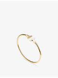 Tiffany T Wire bracelet mother-of-pearl diamond 18ct gold, UK version