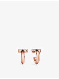 Tiffany & Co 18ct rose gold T1 hoop earrings 17.58mm (British brand)
