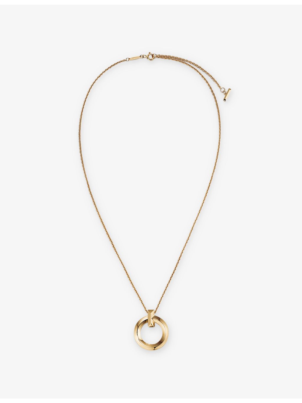 Tiffany & Co T1 circle pendant necklace 18ct yellow gold - British product