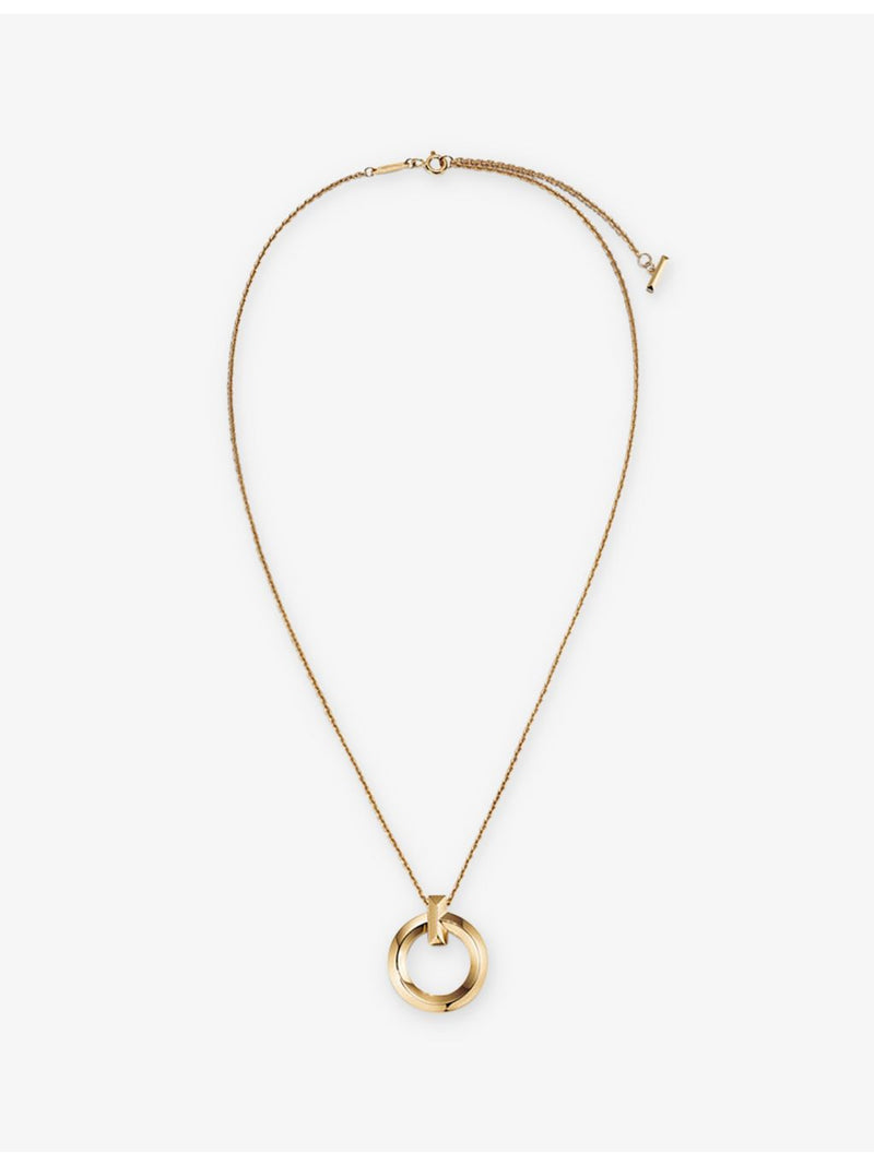 Tiffany & Co T1 circle pendant necklace 18ct yellow gold - British product