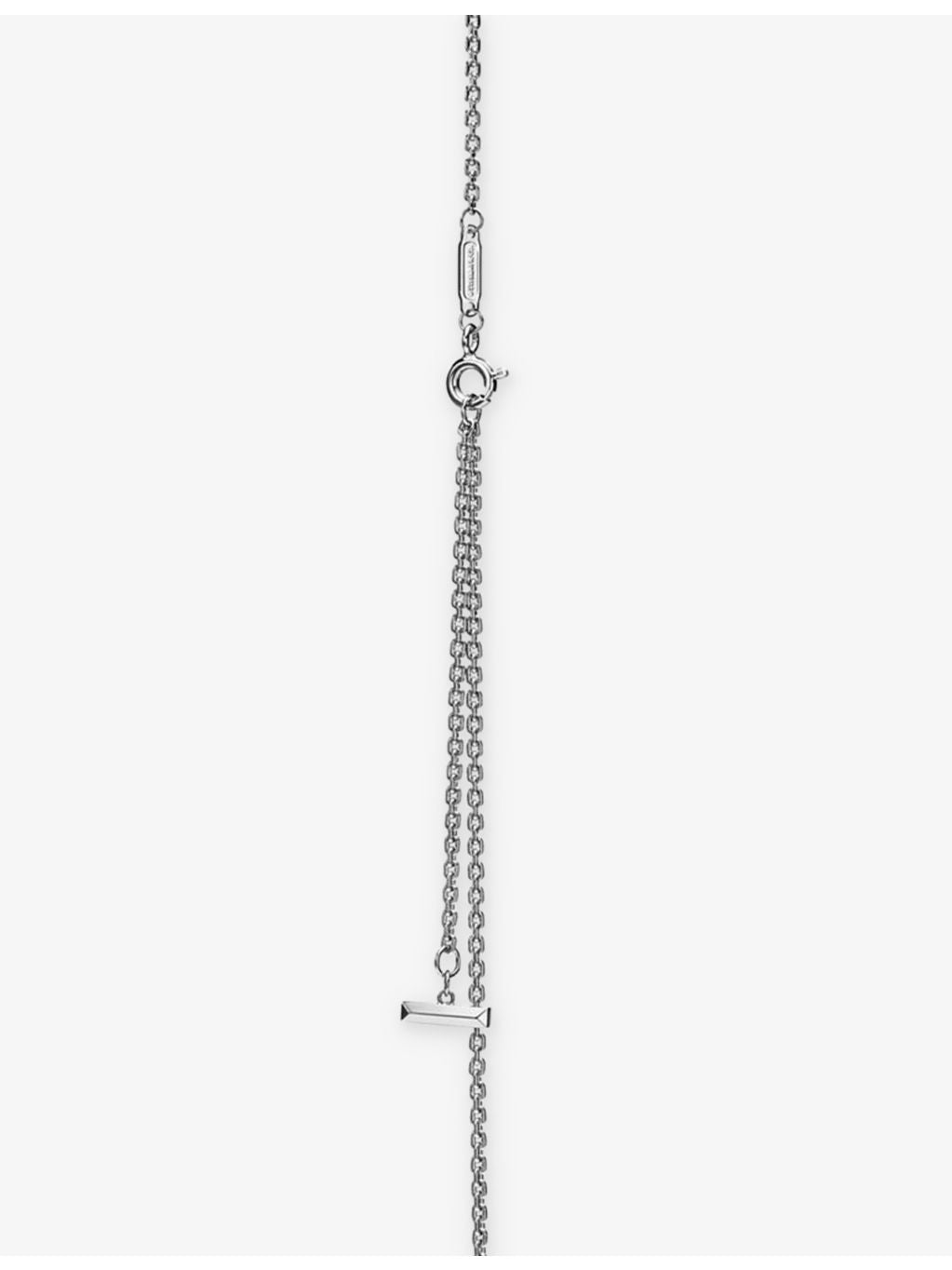 Tiffany & Co T1 circle white gold pendant necklace, UK version