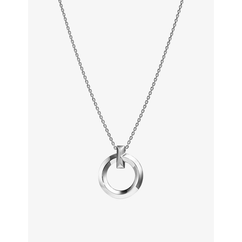 Tiffany & Co T1 circle white gold pendant necklace, UK version