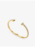 Tiffany T yellow gold diamond bracelet 2.22ct, UK version