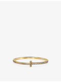 Tiffany T yellow gold diamond bracelet 2.22ct, UK version