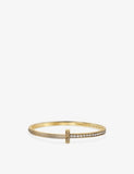 Tiffany & Co. Tiffany T Narrow Hing 18ct Yellow-Gold and 2.22ct Brilliant-Cut Diamond Bracelet