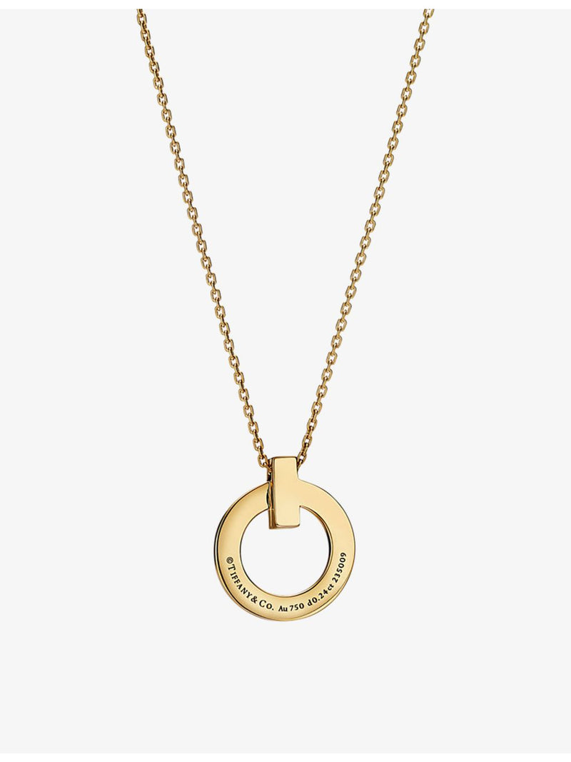 Tiffany T1 yellow gold diamond pendant - British product