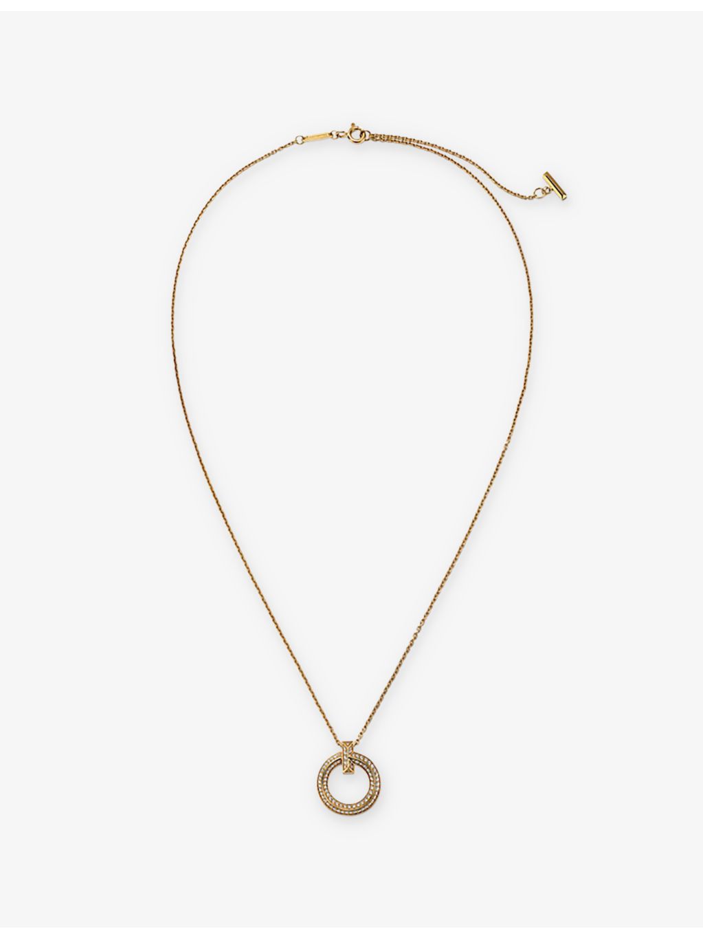 Tiffany T1 yellow gold diamond pendant - British product