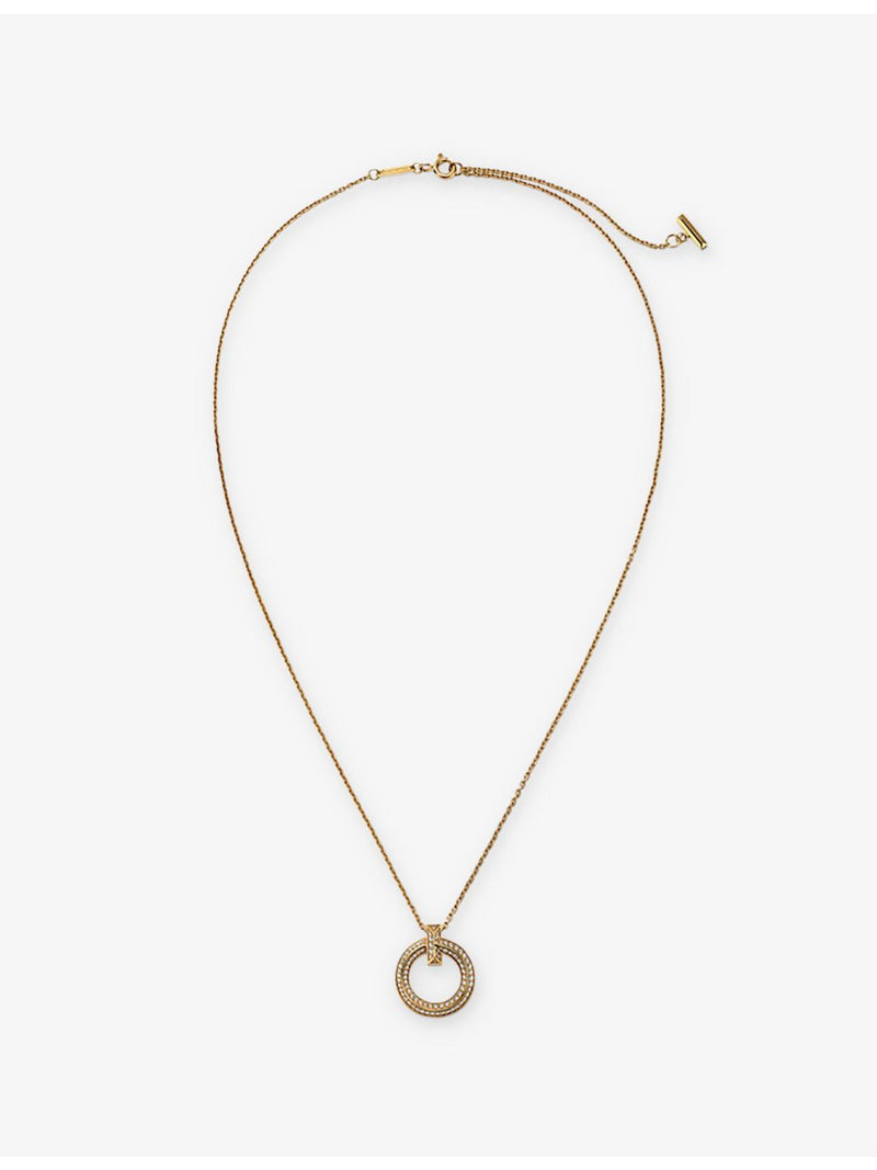 Tiffany T1 yellow gold diamond pendant - British product