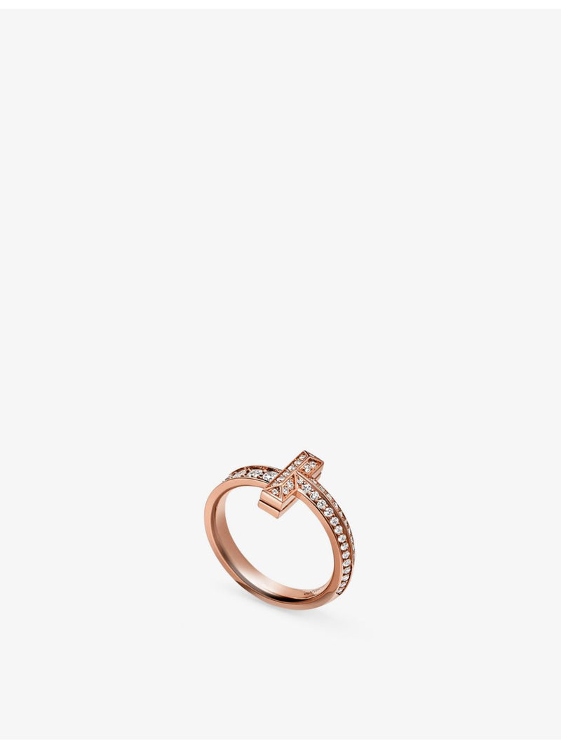 Tiffany & Co T1 ring, 18ct rose gold, 0.45ct diamond, UK version