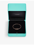 Tiffany T pavé diamond bracelet 18ct rose gold 0.48ct - British product