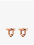 Tiffany & Co T1 rose gold diamond earrings, imported from the UK