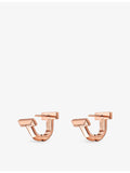 Tiffany & Co T1 rose gold diamond earrings, imported from the UK