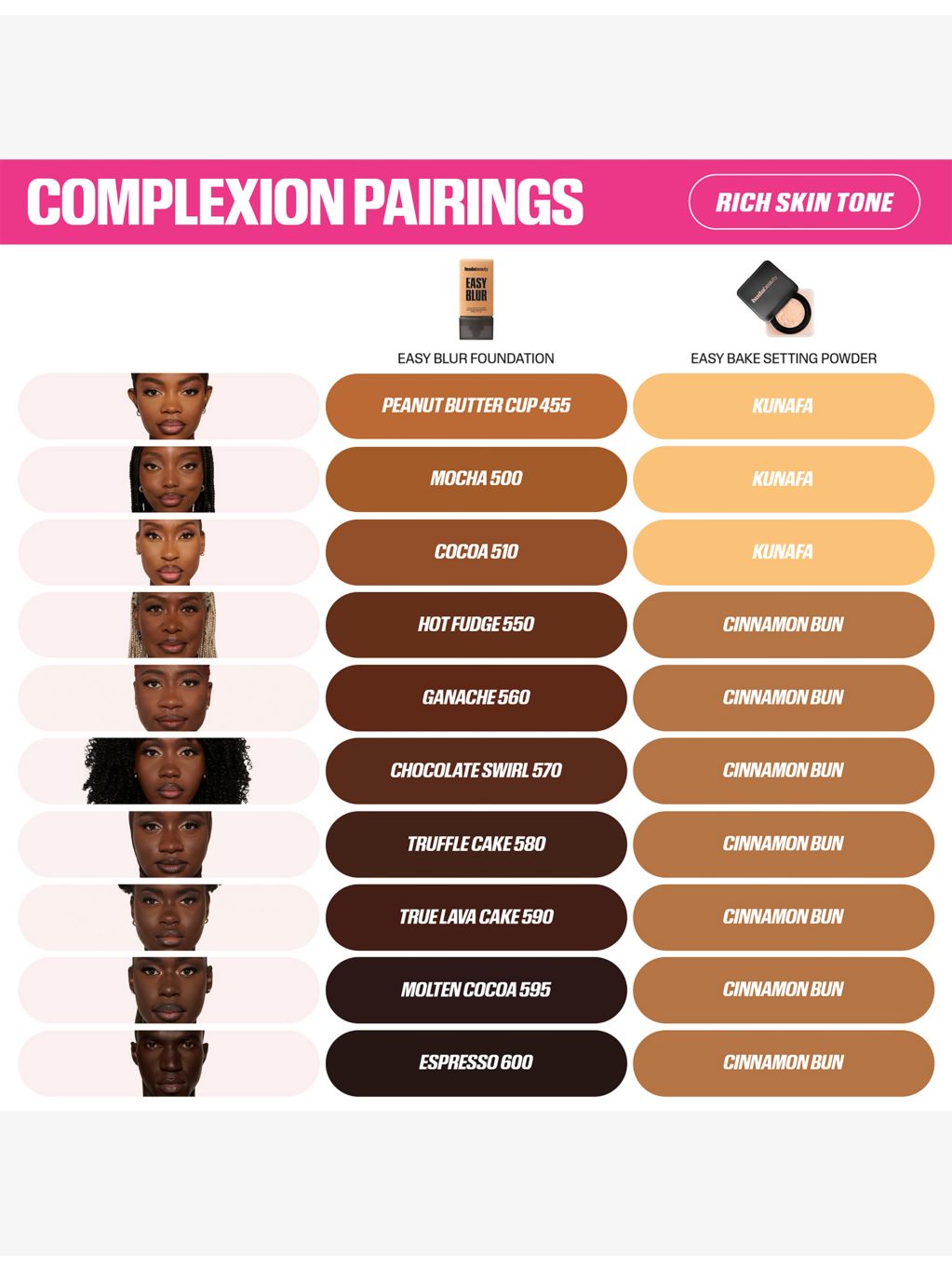 Huda Beauty Easy Blur Airbrush Foundation 30ml, UK version