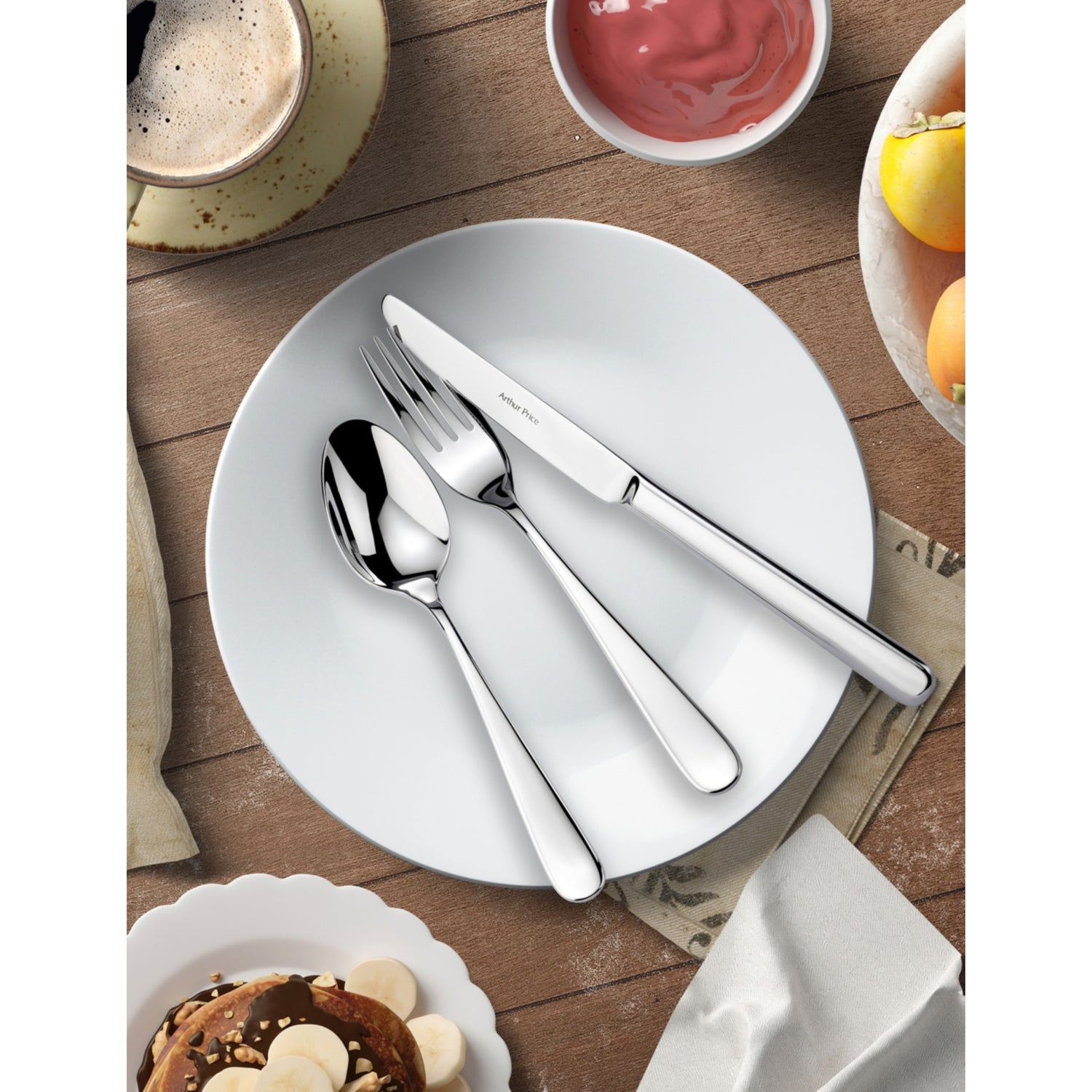 Arthur Price Pisa 42-piece stainless steel cutlery set, UK version