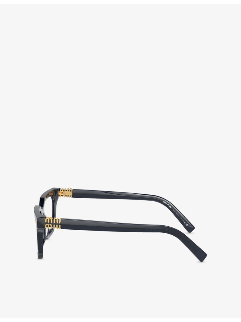 Miu Miu MU 07XV rectangular acetate optical glasses (British brand)