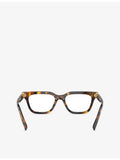 Miu Miu MU 07XV tortoise acetate rectangle glasses - British product