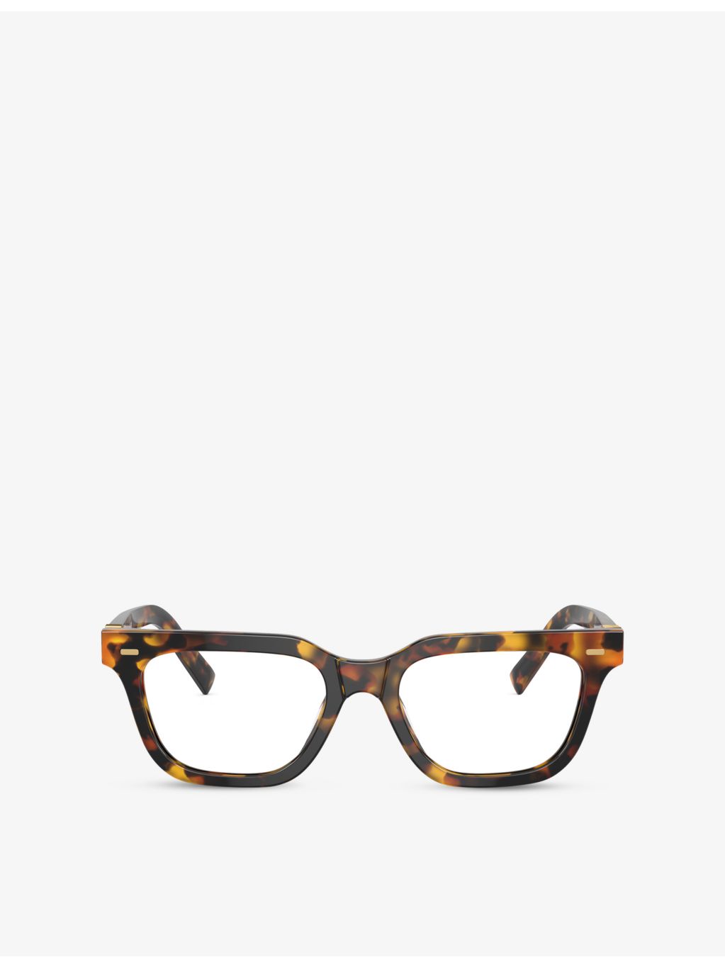 Miu Miu MU 07XV tortoise acetate rectangle glasses - British product