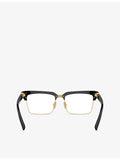 Miu Miu rectangular metal optical glasses, imported from the UK
