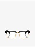 Miu Miu rectangular metal optical glasses, imported from the UK