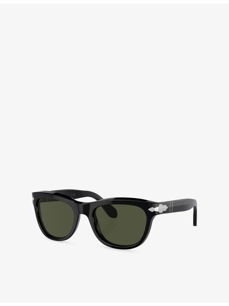 Persol pillow-shape acetate sunglasses lens width 54mm - British product