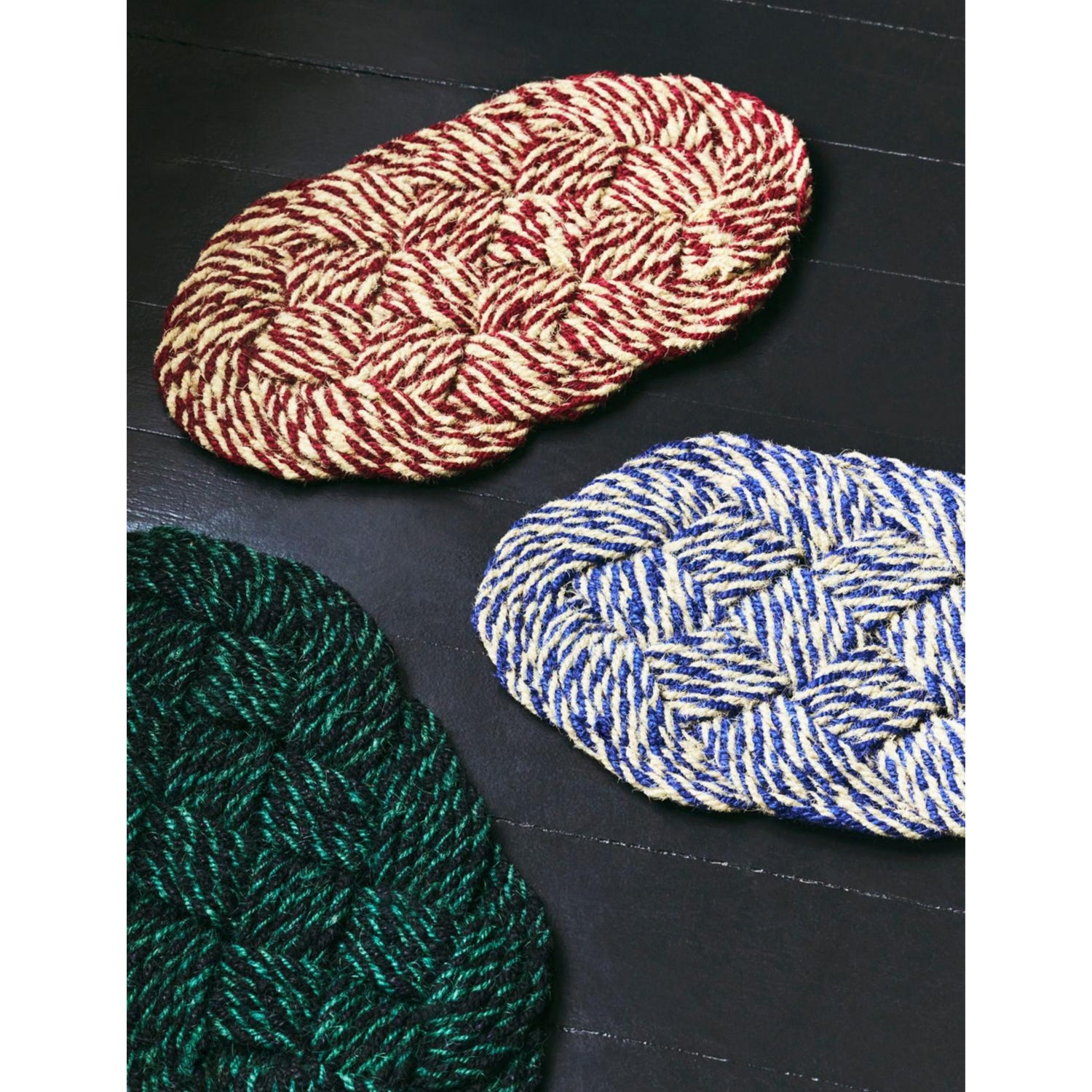 HAY striped natural coir doormat 80x40cm (British brand)
