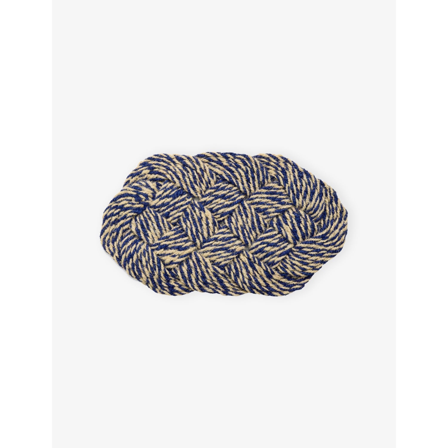 Striped Coco Door Mat - BLACK AND WHITE
