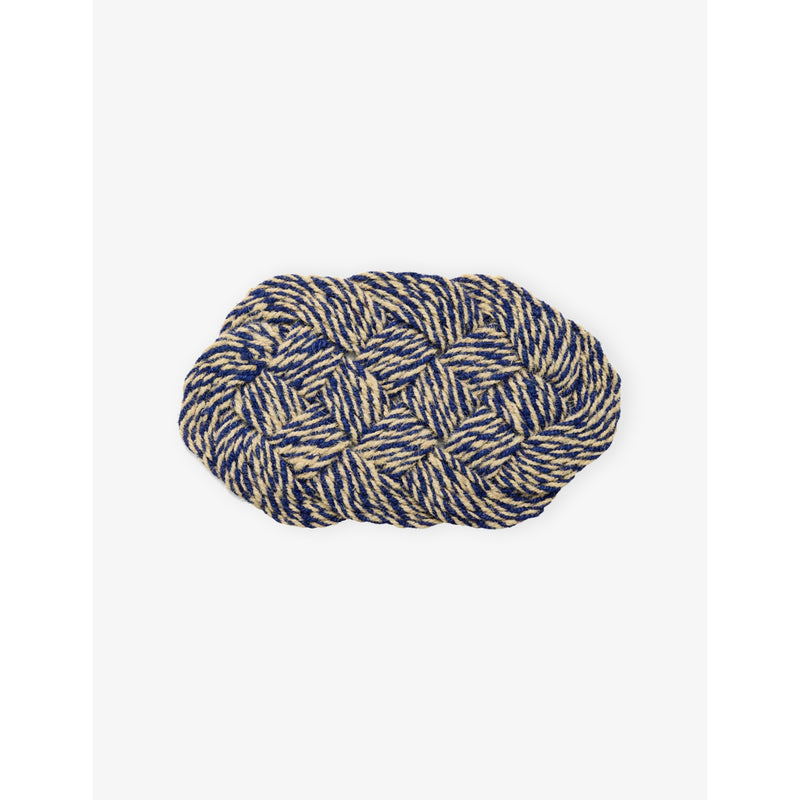 Striped Coco Door Mat - BLACK AND WHITE