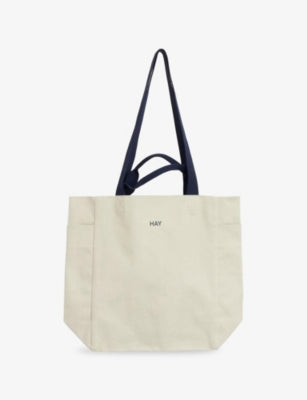HAY Everyday Logo-Print Cotton Tote Bag