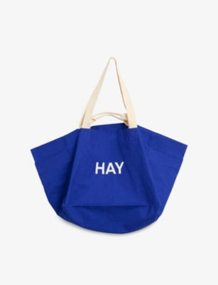 HAY logo-print cotton tote bag, UK version