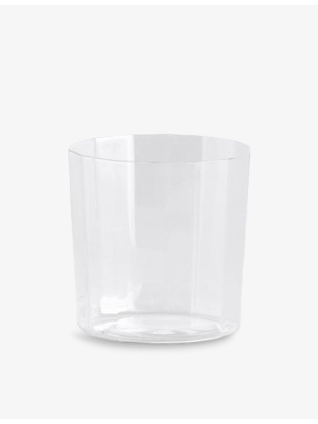 HAY Angle wide faceted drinking glass 7.5cm, imported from the UK