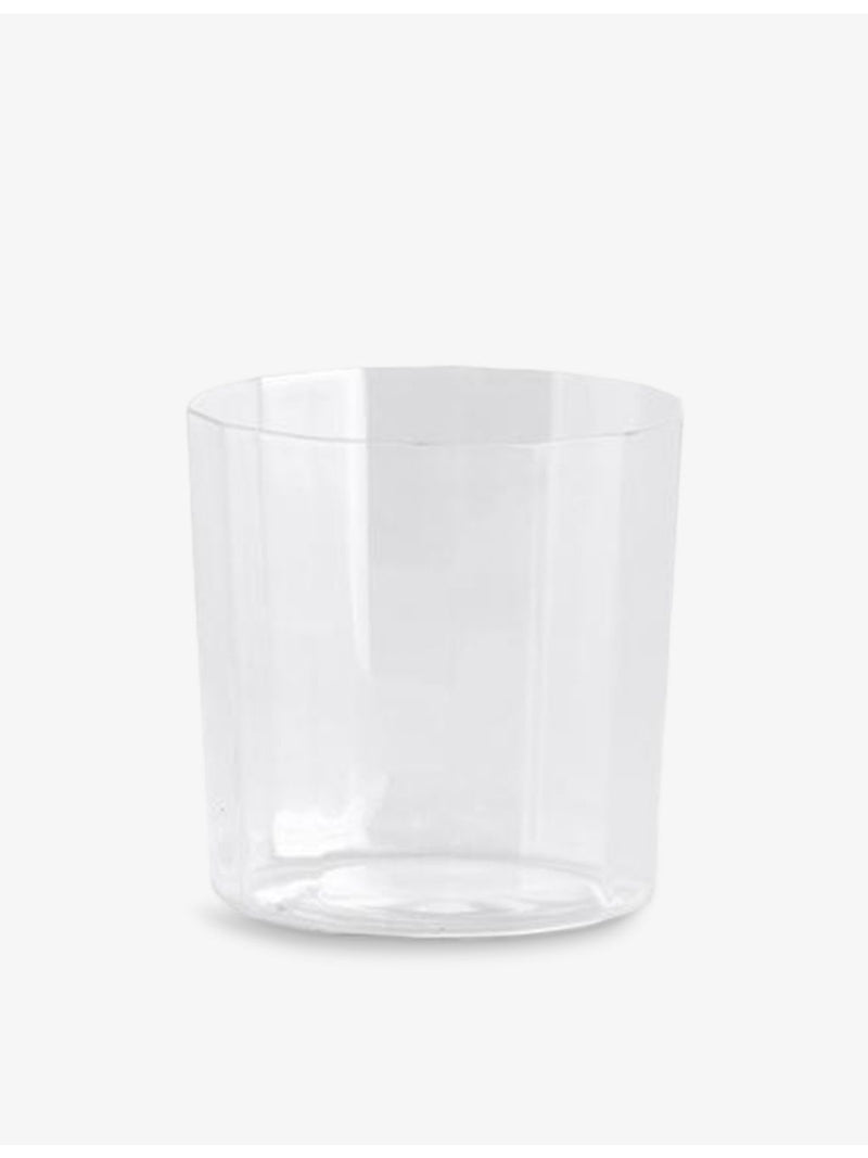 HAY Angle wide faceted drinking glass 7.5cm, imported from the UK